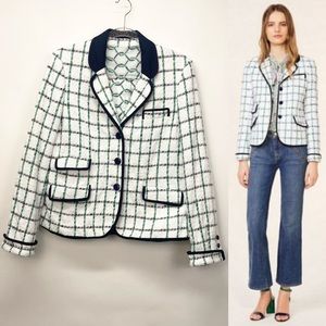 Tory Burch Tweed Blazer Pocomo Jacket Size Medium